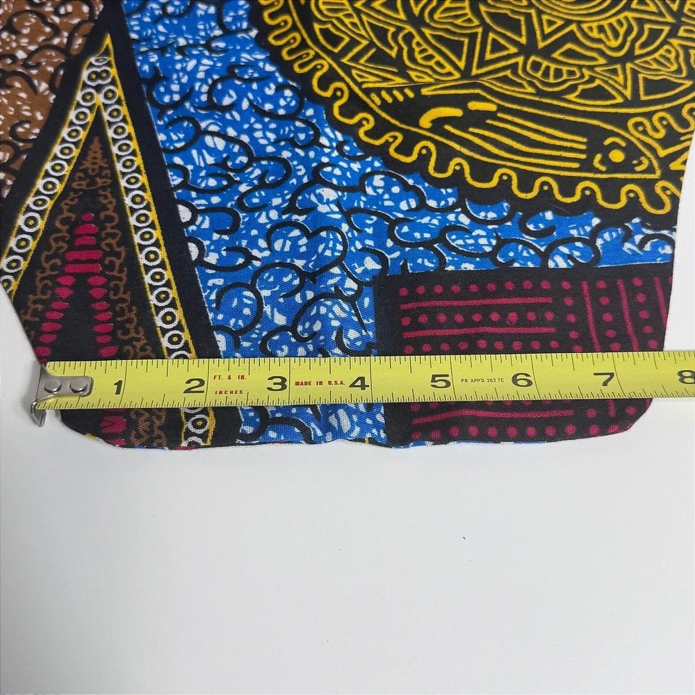African Market Cotton Art‎ Wax Print Tote Shoulder Bag Ethnic Boho Global Tribal
